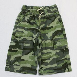 Children's Place Tactical Cargo Long Shorts Olive Camo Size 14